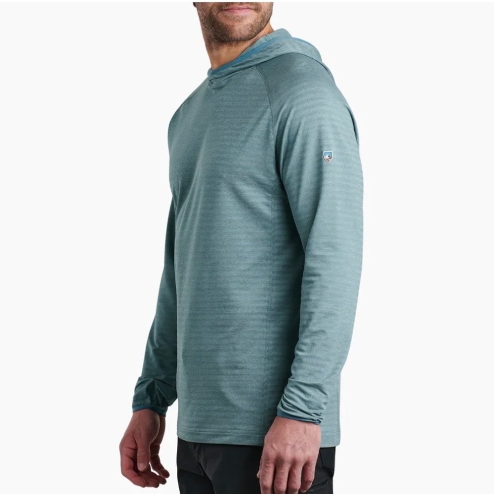 Kuhl Airkuhl Hoodie Deep Waters UPF 50+ Activewear Gorpcore Outdoor Men's XL